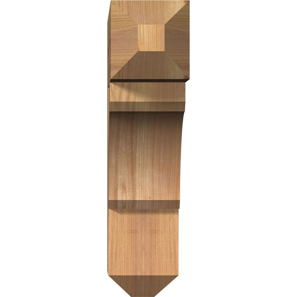 Legacy Craftsman Smooth Bracket, Western Red Cedar, 3 1/2W X 14D X 14H